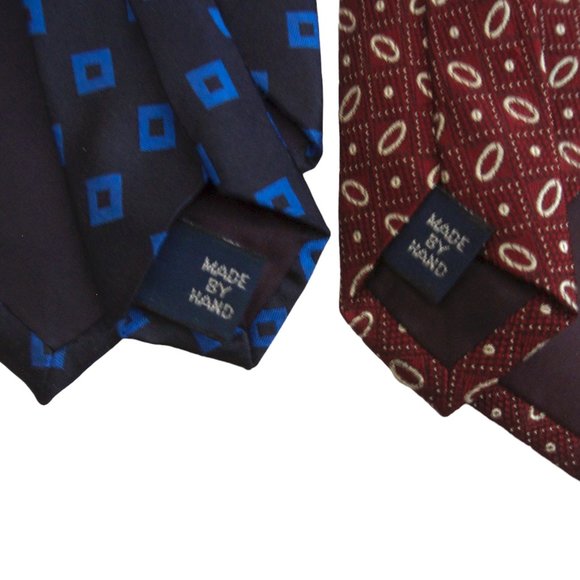 POLO RALPH LAUREN 2 Silk ties Geometric print & jacquard - Picture 4 of 4